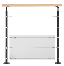 Balustrade Epure avec tubes inox