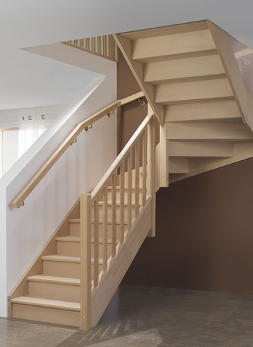 CLAUSTRA BOIS : rampe d'escalier ou cloison - GIMM Menuiseries