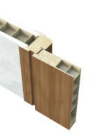 Bloc porte intérieur 73cm - Huisserie fin de chantier - 4 traits laqué  blanc fini, Standard ou sur mesure