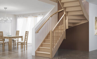 escalier PMR Hêtre - GIMM Menuiseries