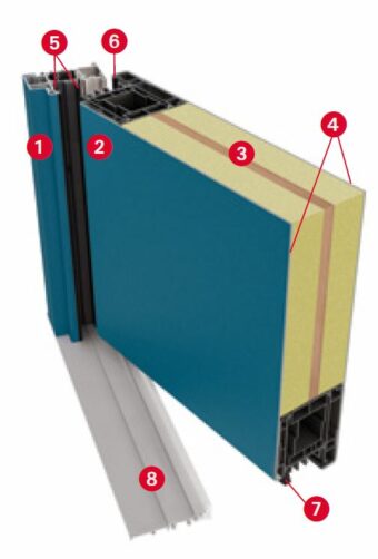 Porte d'entrée alu sur-mesure STYL GRAPHIC - GIMM Menuiseries