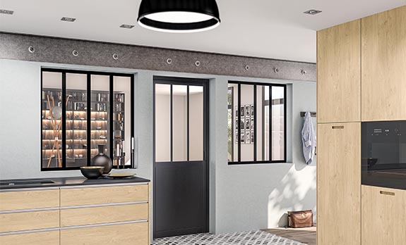 Bloc Porte Style Industriel