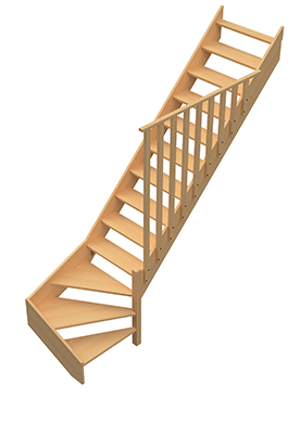 CLAUSTRA BOIS : rampe d'escalier ou cloison - GIMM Menuiseries