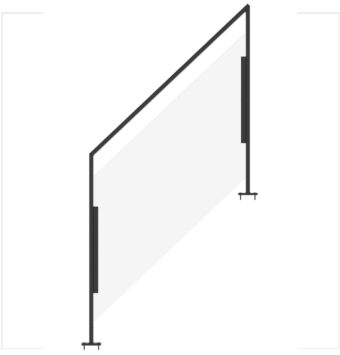 rampe d'escalier clarté métal et verre - GIMM Menuiseries